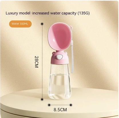Portable Pet Water Bottle & Feeder for Pets, Travel Water Dispenser and Bowl