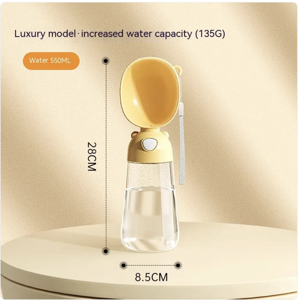 Portable Pet Water Bottle & Feeder for Pets, Travel Water Dispenser and Bowl