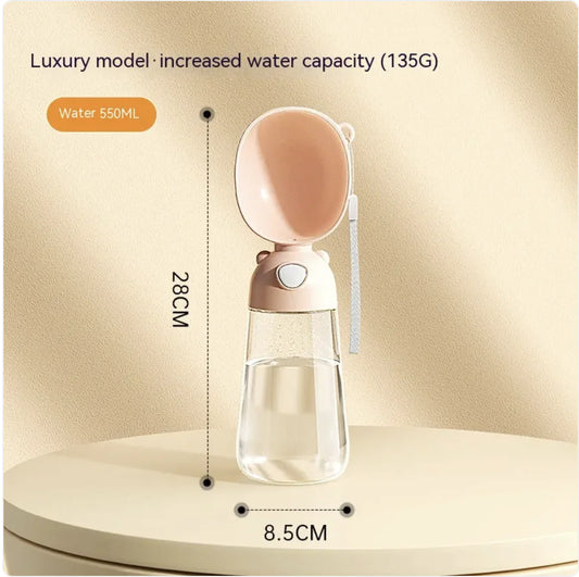 Portable Pet Water Bottle & Feeder for Pets, Travel Water Dispenser and Bowl